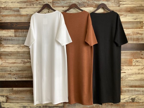 OSMOSIS(オズモーシス)/スナップスリットロングTシャツ/バック