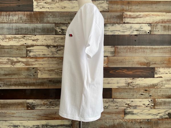 AULA AILA(アウラアイラ)/フルーツオブザルーム×AULA AILAコラボTシャツ/ホワイトサイドシルエット